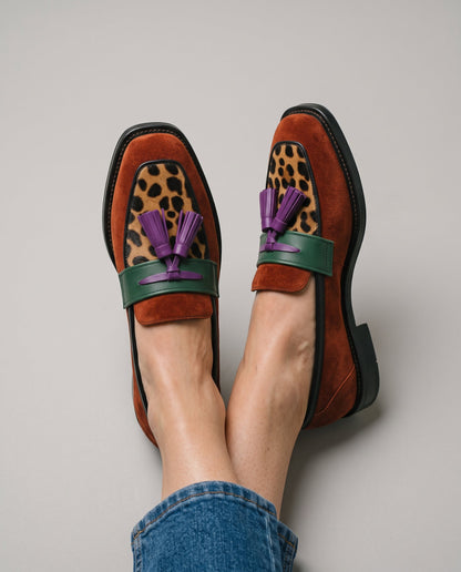 Natividad | Mocasines de Ante con Borlas