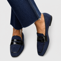 Laura Sofía | Mocasines Azules Elegantes