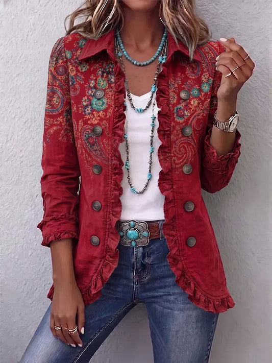 Susi | Chaqueta Cachemira con Volantes