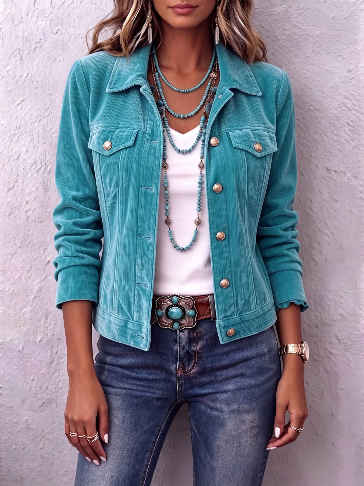 Cristina Isabel | Chaqueta de Terciopelo Vintage Bohemia