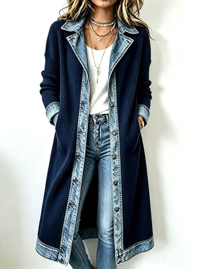 Carmina | Chaqueta de Punto Larga Casual