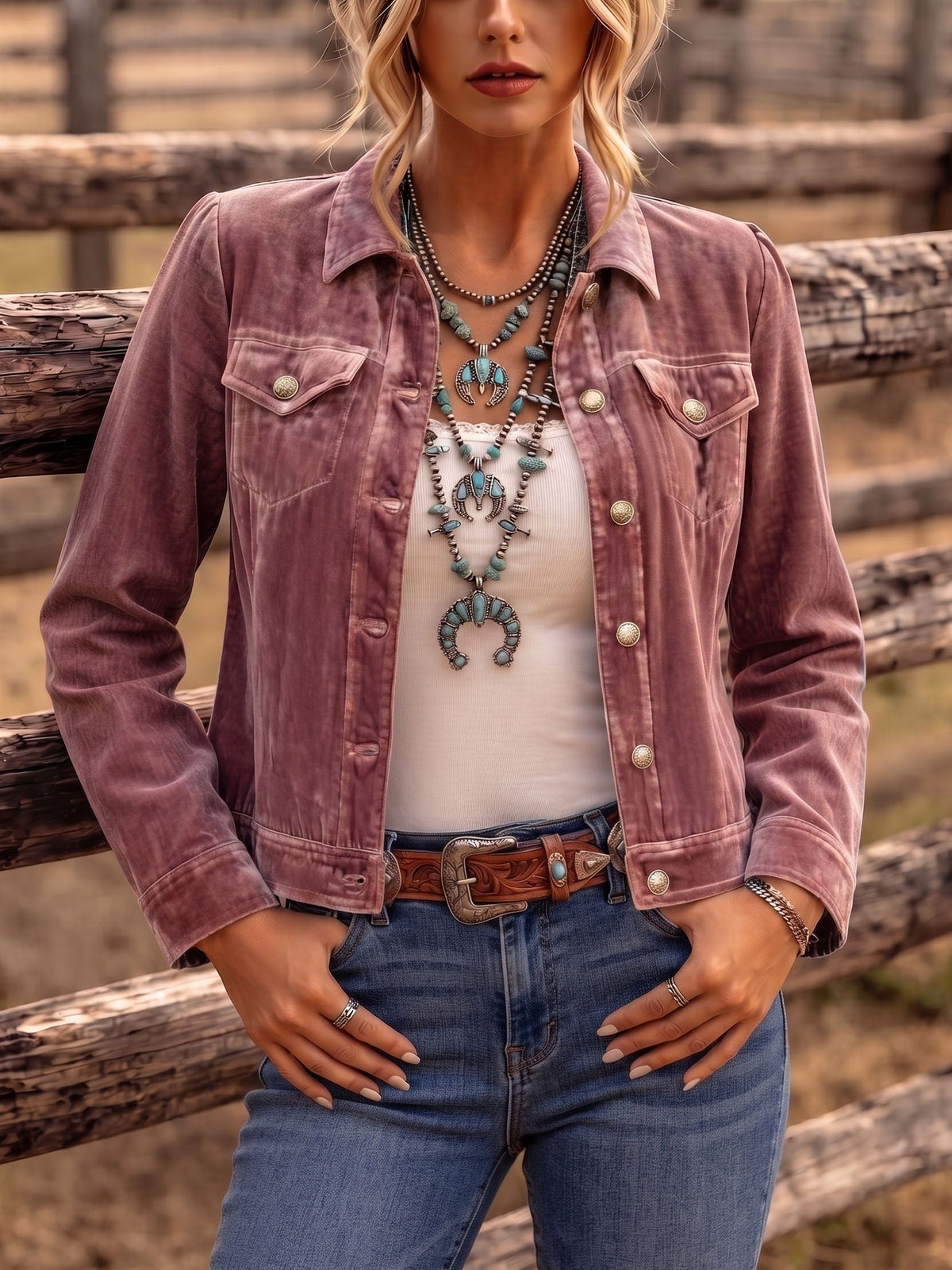 Cristina Isabel | Chaqueta de Terciopelo Vintage Bohemia