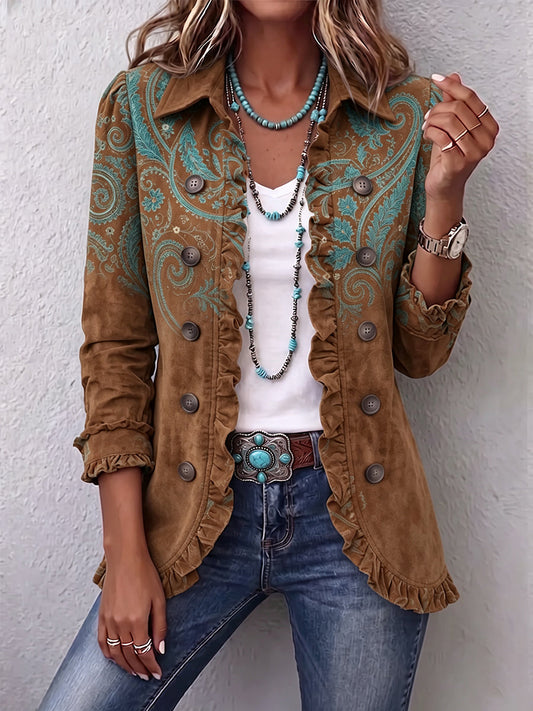 Amalia | Chaqueta Cachemira con Volantes