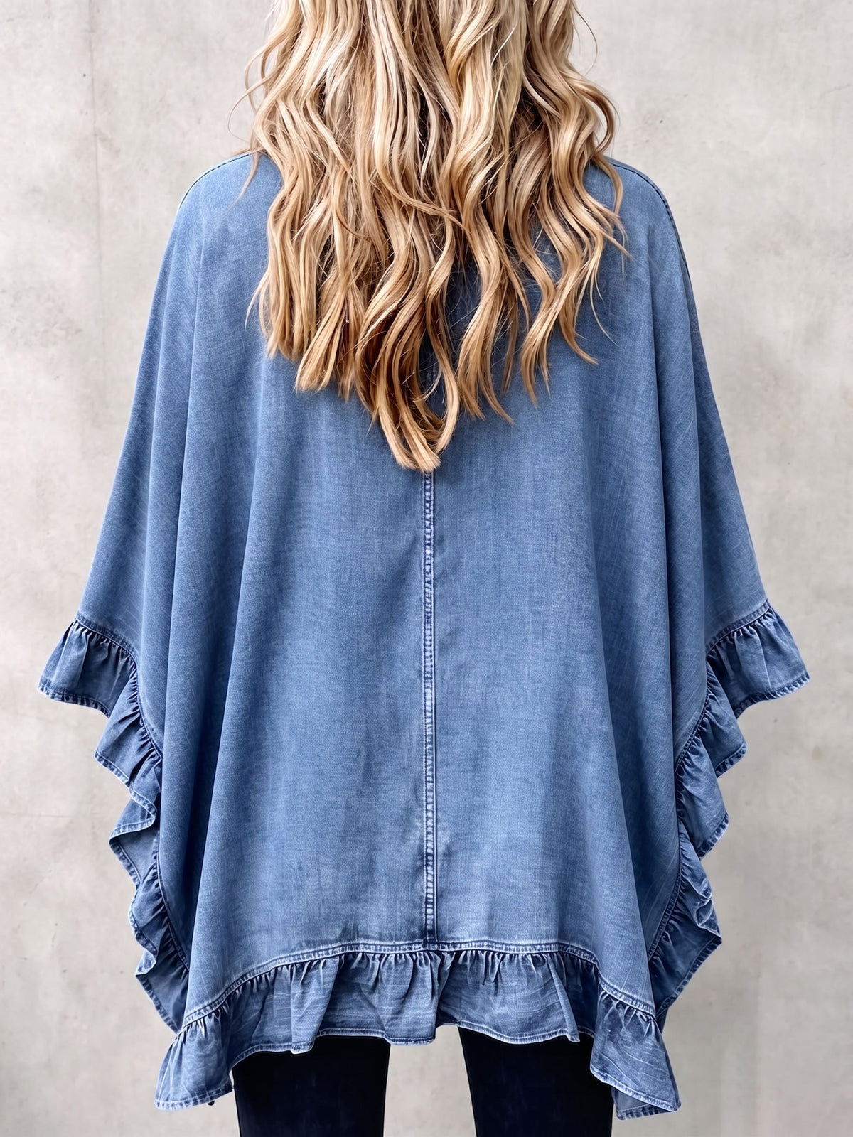 Elena Cristina | Chaqueta Vaquera Bohemia con Volantes