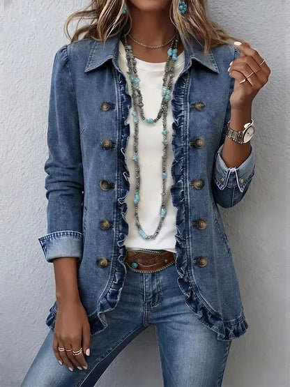 Silvia | Chaqueta con Volantes y Botones