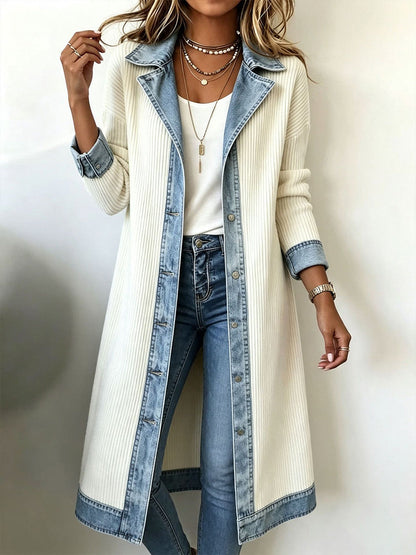 Carmina | Chaqueta de Punto Larga Casual