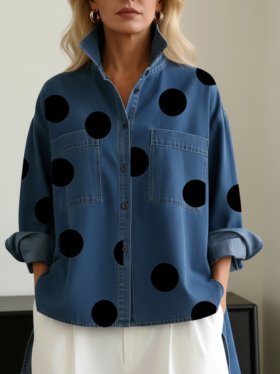 Elena Sofía | Sobrecamisa de Lunares