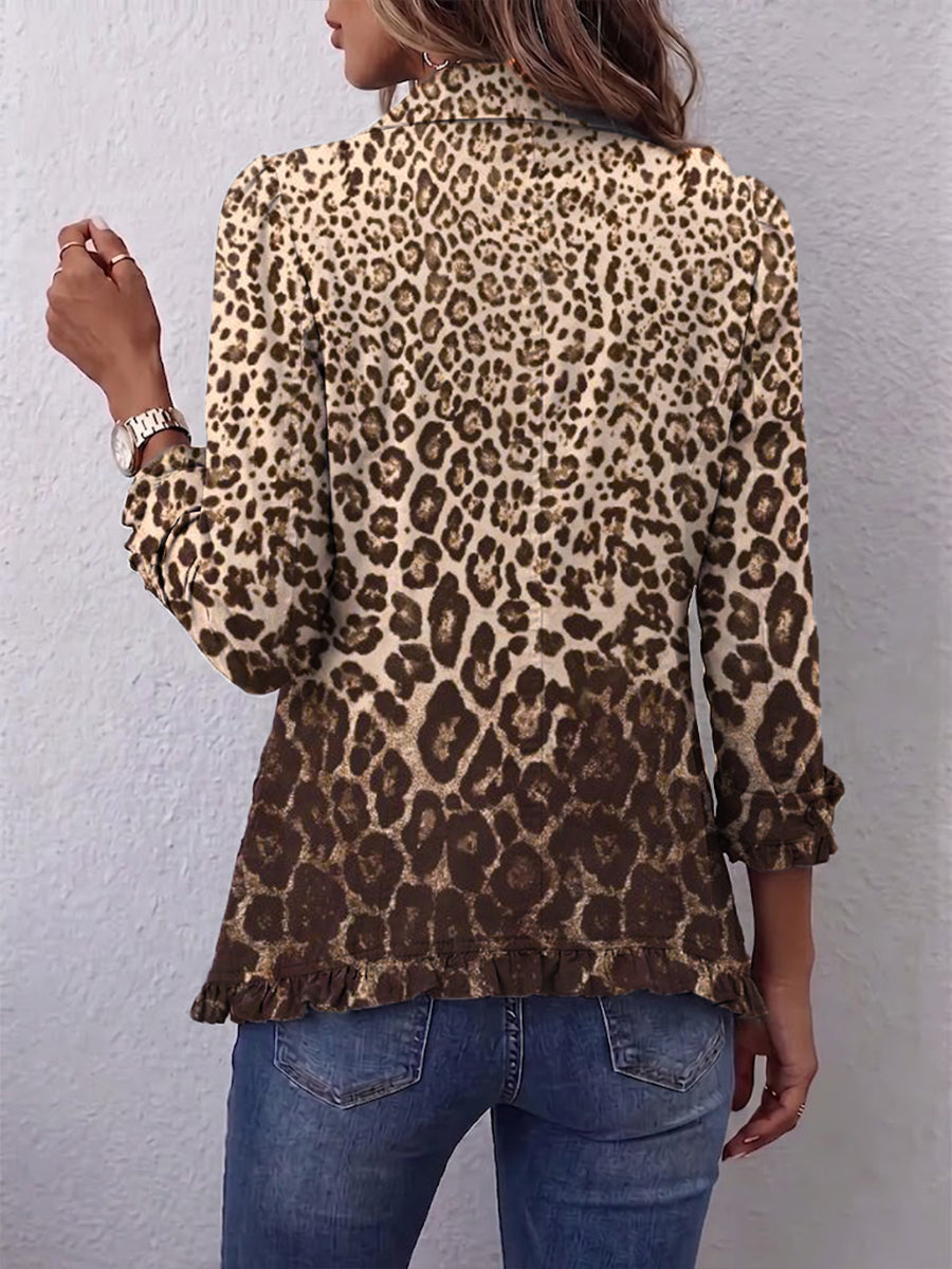 Fabiola | Chaqueta Leopardo con Volantes
