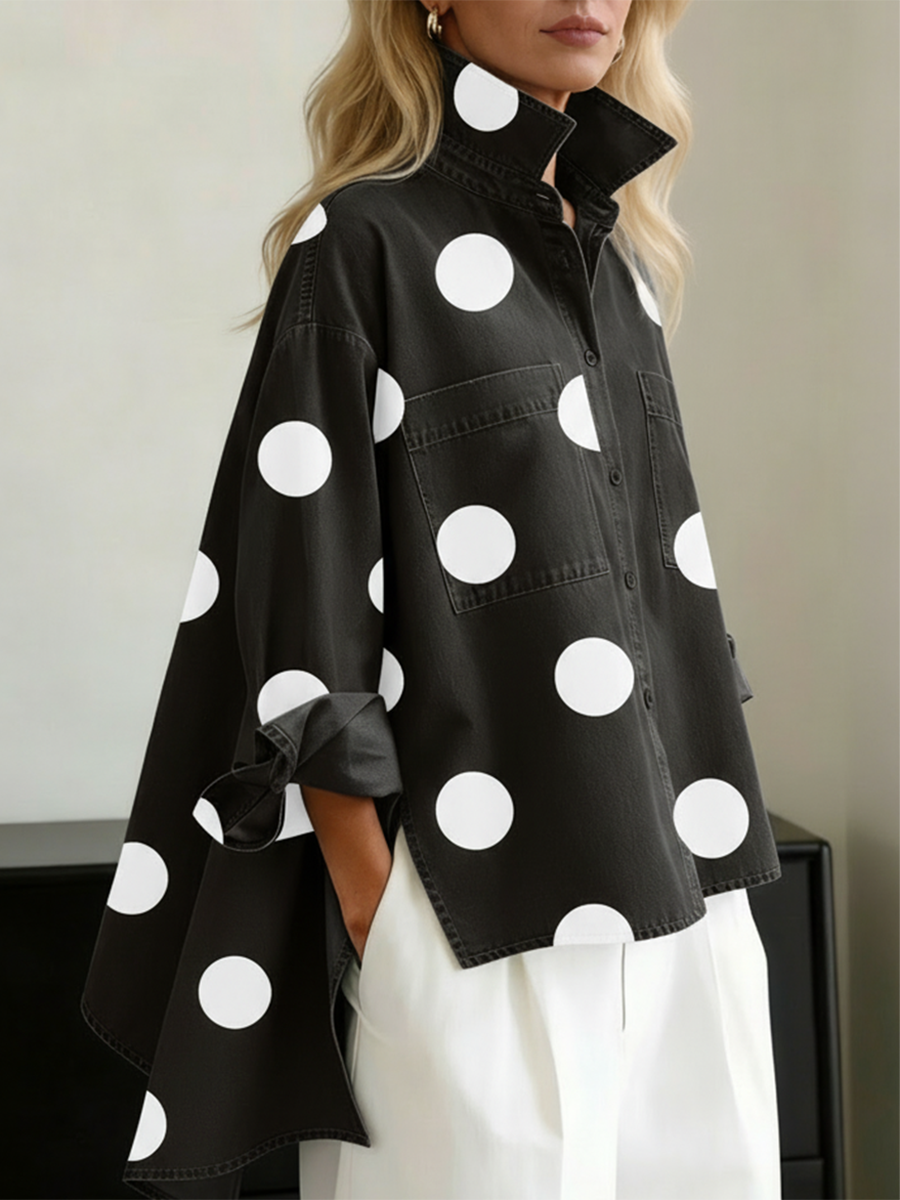Elena Sofía | Sobrecamisa de Lunares