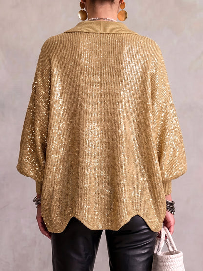 Adelaida | Chaqueta de Punto Oversize con Cuello