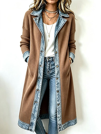 Carmina | Chaqueta de Punto Larga Casual
