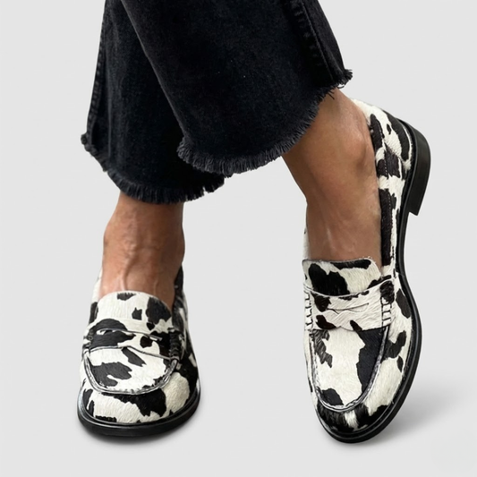 Ariadna | Mocasines con Estampado de Cebra